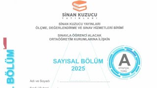 SİNAN KUZUCU LGS DENEME SINAVI 1  FEN BİLİMLERİ  Part 1  sinankuzucu lgs deneme lgs2025 [upl. by Barden]