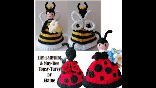 LilyLadybird amp MayBee Knitted Topsy Turvy Doll [upl. by Quent837]