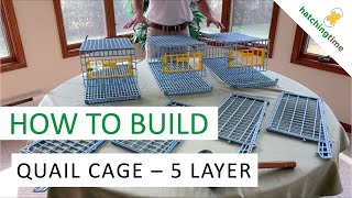 Quail Cage  5 Layer Assembly Instructions  Hatching Time Cimuka [upl. by Enomys]