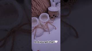 Make an imaginary order with me🥲 crochet booties foryoupage [upl. by Zippora102]