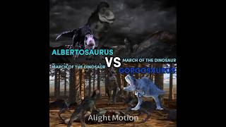 Gorgosaurus The March Of Dinosaur Vs Albertosaurus The March Of Dinosaur JURASSICWORLD SHORT [upl. by Martelle]