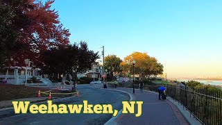 Narrated walk tour in Weehawken NJ  Hamilton Ave to Tower Plaza to Bellevue St [upl. by Adnilem]