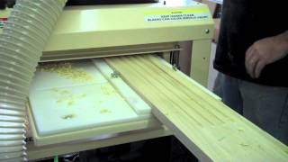 Set up and running start amp stop fluted molding w Woodmaster 718 [upl. by Ysirhc]