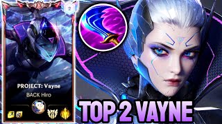 WILD RIFT VAYNE  TOP 2 VAYNE GAMEPLAY  GRANDMASTER RANKED [upl. by Aina]