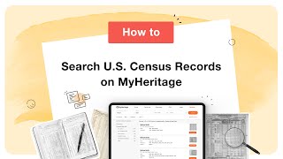 How to Search US Census Records on MyHeritage [upl. by Atteynad]