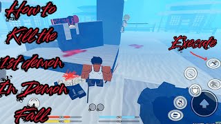 How to defeat the first demon in demonfall mobile Demonfall roblox robloxdemonslayer [upl. by Crystie5]