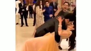 Akash Ambani kiss his Wife Shloka Mehta at his Wedding Reception as their friends amp family Hoot [upl. by Nosnar843]