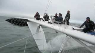 LHydroptere Storms SF Bay at 40 Knots [upl. by Cristabel]