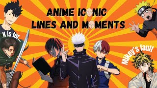 learn the alphabet with anime ✨iconic✨ lines and scenes [upl. by Ellenehs]