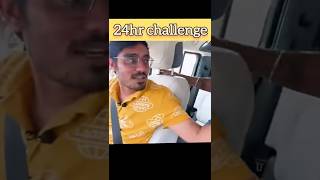 24 hr challenge in car short shortvideo viral ytshort CrazyXYZ [upl. by Mairim]