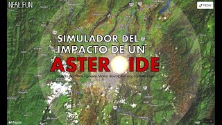 Simulador del impacto de un asteroide [upl. by Assadah]