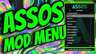 Assos Mod menu showcase after latest update in GTA V ONLINE [upl. by Lanny75]