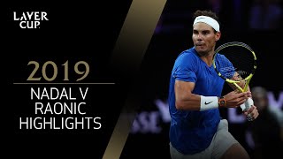 Nadal v Raonic Match Highlights  Laver Cup 2019 [upl. by Oleg]