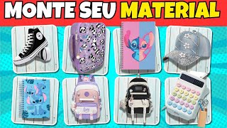 📚🎒MONTE SEU MATERIAL ESCOLAR 2024 🎁 JOGO DAS ESCOLHAS  quiz [upl. by Yk]