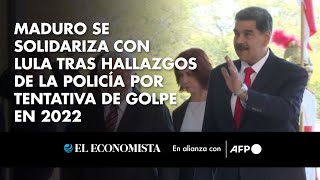 Maduro se solidariza con Lula tras hallazgos de la policía por tentativa de golpe en 2022 [upl. by Arais]