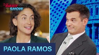 Paola Ramos  “Defectors” Latino Voters amp VP Debate Reactions  The Daily Show [upl. by Laamak157]