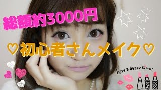 初心者さん向けメイク〜総額約3000円で出来る〜 [upl. by Aiden]