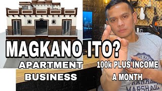 MAGKANO MAGPATAYO NG 17DOORS APARTMENT Tips sa Apartment Business Philippines  Katas ng OFW [upl. by Merell]