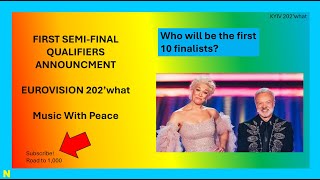 First SemiFinal qualifiers reveal  Eurovision 202what [upl. by Ermeena]