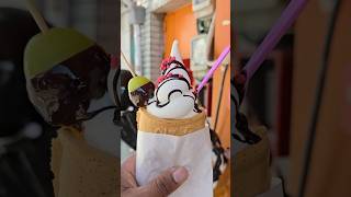 Ice cream fishshaped bun  Korean Street Food shortsvideo [upl. by Alidis]