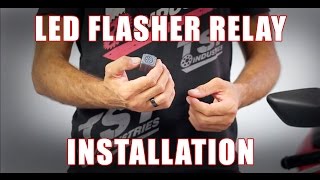 How to install LED Flasher Relay on a 2015 Yamaha YZF R3 by TST Industries [upl. by Idnim]