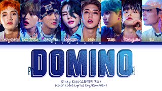 Stray Kids DOMINO Lyrics 스트레이키즈 DOMINO 가사 Color Coded Lyrics [upl. by Monaco]