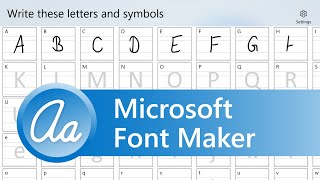 Microsoft Font Maker Eigene Handschrift als Schriftart  Malter365de [upl. by Aisital]