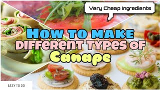 CANAPES How to make different types of Canape [upl. by Ahsien]