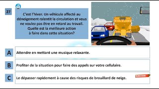 Examen théorique Saaq Québec 2023  Sécurité routière au Canada Permis de conduire Quebec test 3 [upl. by Errised]