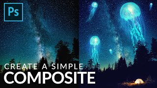 How to Create a Simple Composite in Photoshop [upl. by Osy]