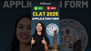 CLAT Form Filling Important Instructions Dos Donts and Common Mistakes clat2025 [upl. by Tonl18]