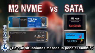 SSD NVME vs SATA ¿hay tanta diferencia WD blue SN550 black SN580x Sandisk SSD Plus Adata SU800 [upl. by Leraj]