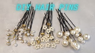 STYLISH HAIR PINS  DIY HAIR ACCESSORIES AT HOME  MAKE HAIR PINS AT HOME [upl. by Aiotal]