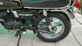 Yamaha RX100 1990 Fully Restored The Best Look 15 Inch Rims [upl. by Aidne455]