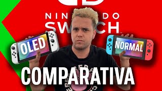 NINTENDO SWITCH OLED VS NORMAL COMPARAMOS la NUEVA HÍBRIDA de NINTENDO [upl. by Leona]