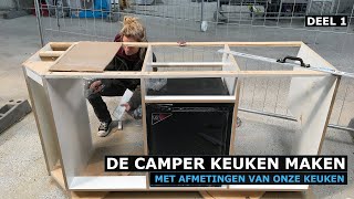 Camper Keuken Maken Deel 1  Alle afmetingen van de camper keuken [upl. by Eiliab5]