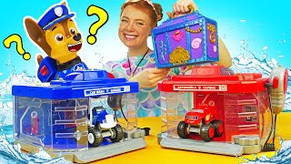 Die Schatztruhe der Meerjungfrau Spielzeug Video mit der Paw Patrol Waschanlage [upl. by Massimo]