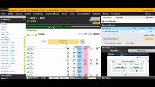 LIVE Betfair trading cs dutching lens vs Lille [upl. by Enyawud]