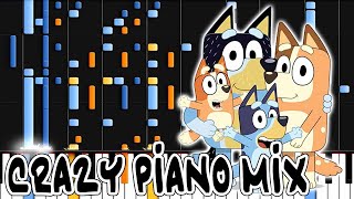 Crazy Piano Mix BLUEY Main Theme [upl. by Auberbach]