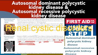 Autosomal dominant polycystic kidney disease amp Autosomal recessive polycystic kidney disease [upl. by Pravit]