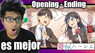 ENDING MUY BUENO 🤯  Giji Harem OPENING y ENDING REACCIÓN [upl. by Chapa]