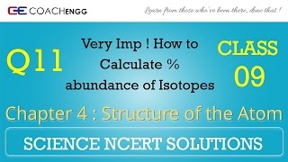 Structure of the Atom Question 11 Chapter 4 Class 9 NCERT Solutions Exercise [upl. by Zinah143]