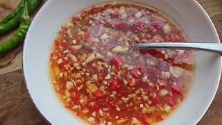 Recette quotnuoc chamquot Sauce poisson aigre douce vietnamienne ultra simple en 5 mins food [upl. by Hatti]