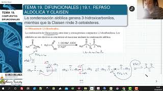 TEMA 19 DIFUNCIONALES  191 FORMACIÓN DE 3CETOÉSTERES Y 13DICARBONILOS [upl. by Onitsuj614]