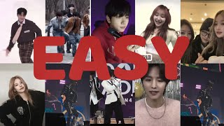 KPOP IDOLS DANCING AND SINGING TO LE SSERAFIM EASY PART 1 [upl. by Sualkcin]