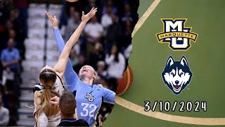 Full Game  Marquette vs UConn  March 10 2024  Mochilovebasket [upl. by Darreg]