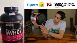 ON Gold Standard Whey Protein 🫙 Flipkart Fake Optimum Nutrition ‼️ [upl. by Ezra]