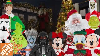 ALL Home Depot Christmas 2024 Animatronic videos [upl. by Seldun]