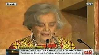 Elena Poniatowska recibe el premio Cervantes [upl. by Fortunio987]