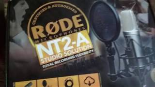 Rode NT2A microphone Unboxing [upl. by Ariaet912]